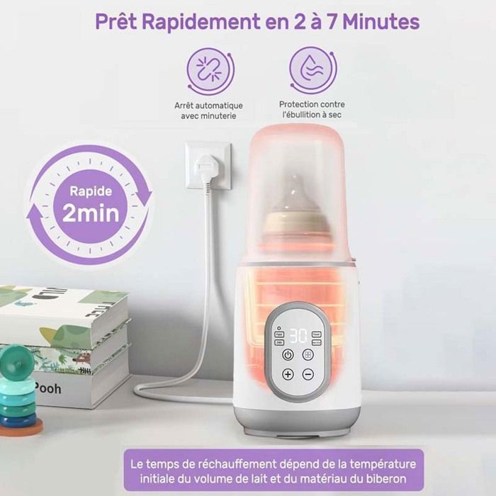 Chauffe Biberon - Chauffe-Aliments Pour Bébé -Température constante 24 heures Convient au lait maternel ou au lait maternisé
