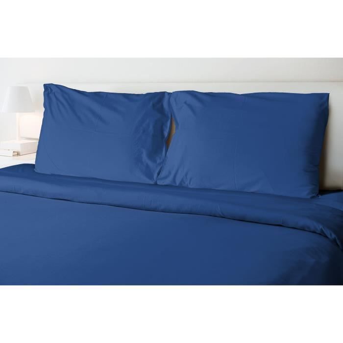 Flat sheet - HOME LINGE PASSION - 82 g microfiber - 240 x 300 cm - Blue
