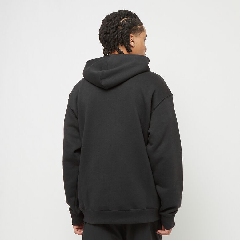 Hoodie met klein logo en geborstelde afwerking