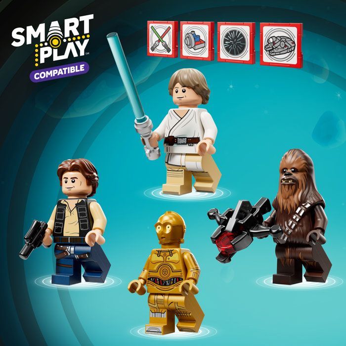 LEGO Star Wars SMART Play: Millennium Falcon - Conjunto de Construção - Conjunto Compatível 75426
