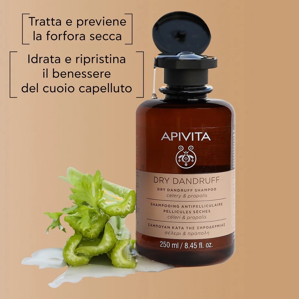 APIVITA Apivita Droogshampoo tegen roos Selderij en propolis 250 ml Droog fosfor