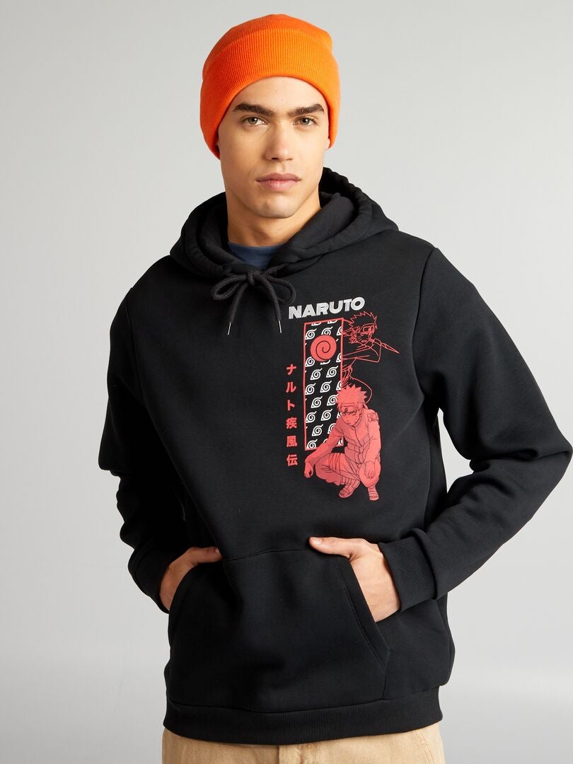 Naruto fleece sweatshirt - zwart
