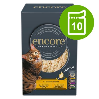 Encore Katzenfutterbeutel in Brühe 10 x 50 g