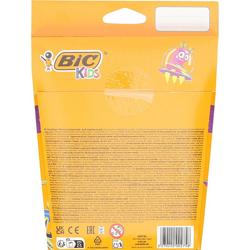 BIC tusj 12-pakning barn Visa farge 880 BIC