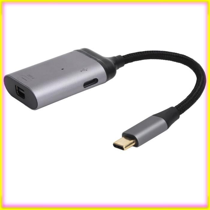 keenso Adaptateur USB C vers Mini DisplayPort USB C To Mini DisplayPort Adapter 1.4 3.1 Converter Fast video videoprojecteur