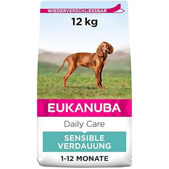 Puppy food - EUKANUBA - Daily Care - Sensitive Digestion - 12kg - Large dog