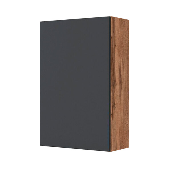 Lincoln väggskåp, 40 cm, mattgrå/wotan ek