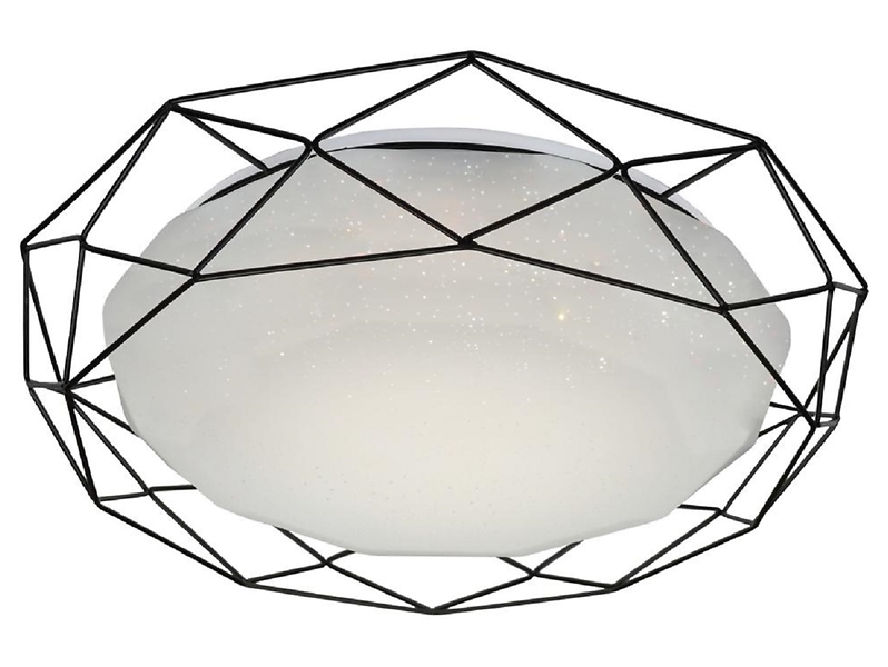 Plafon Sven LED metalowy czarny