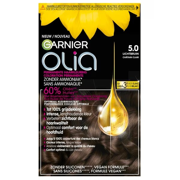 Garnier Olia 5.0 Svetlohnedá permanentná farba na vlasy