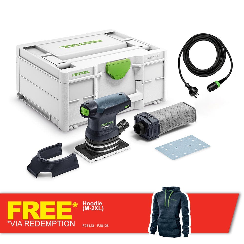 Lixadeira orbital FESTOOL 250 W RTS 400 REQ 1/4 de folha 576055