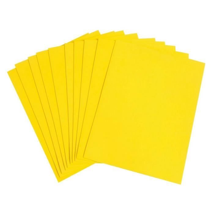 Packung mit 10 thermoformbaren Schaumgummiplatten, 20 x 30 cm, 2 mm dick, creasoft - gelb