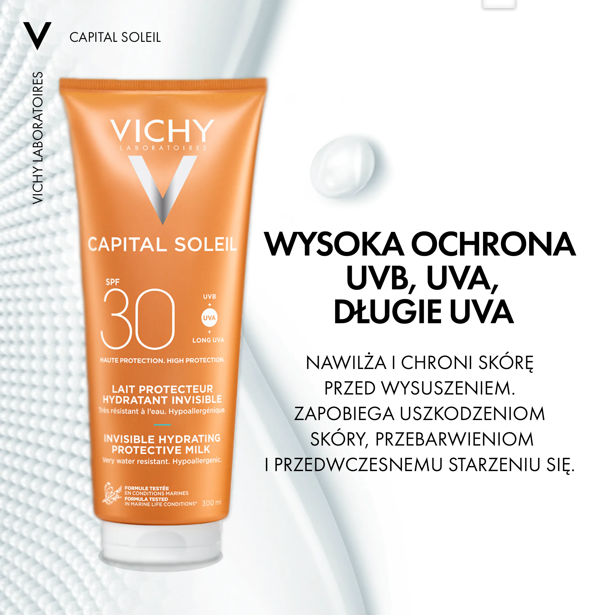 Vichy Capital Soleil Nawilżające mleczko ochronne do ciała SPF30