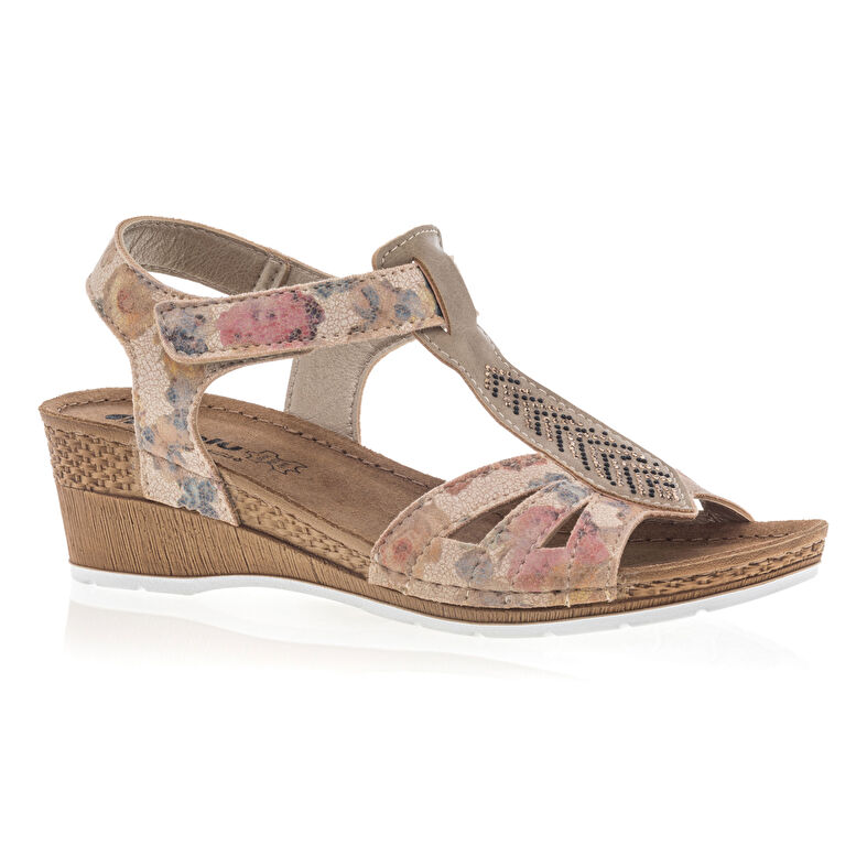 Sandalias marrones para mujer / Zapatos de punta abierta