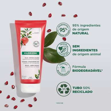 Klorane Pomegranate Color Radiance Conditioner beskytter farget hår 200 ml