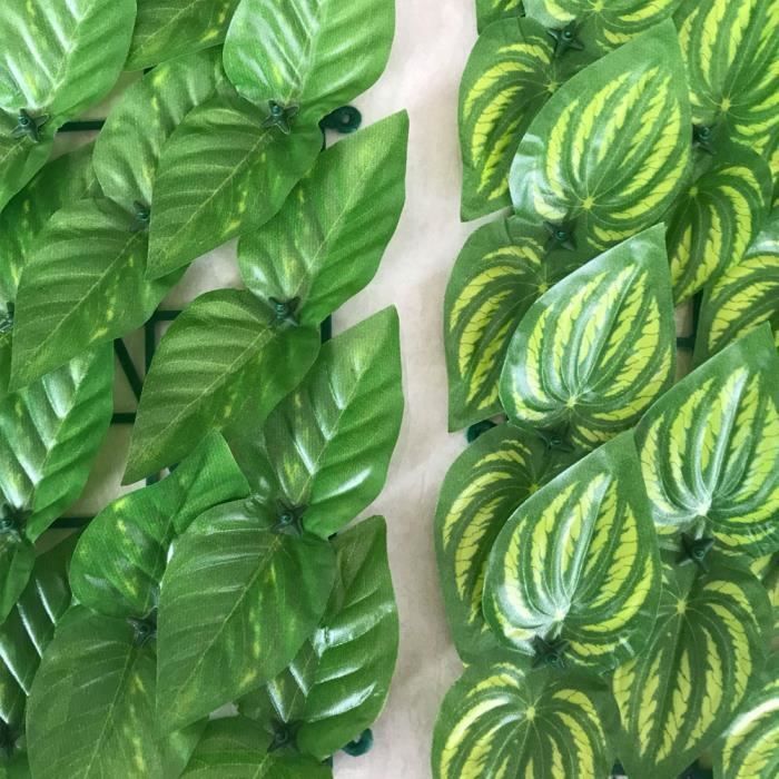 Painel de vedação - NAISIDIER - Folha artificial - 300x50 cm - Verde - Proteção para jardim