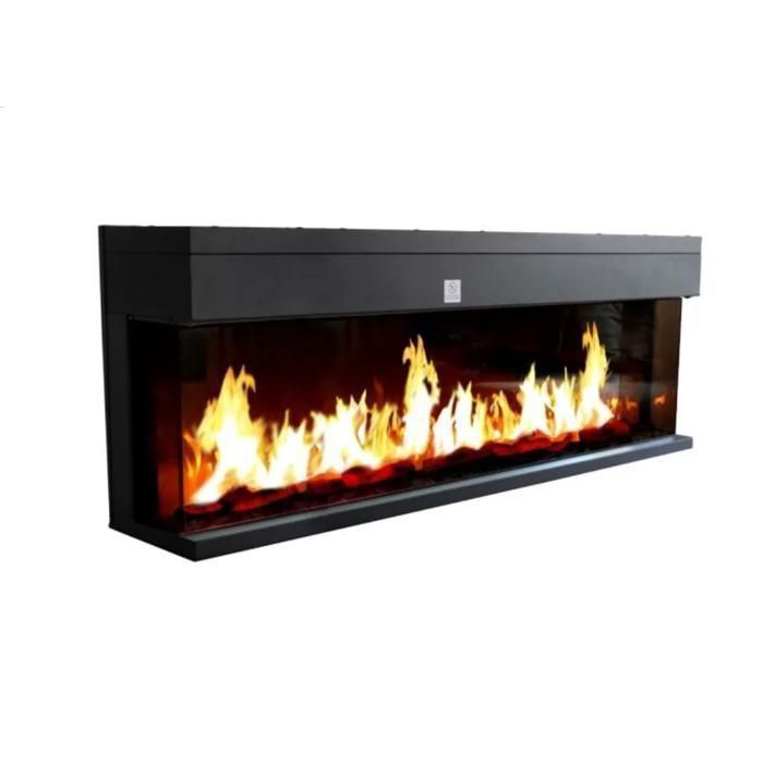 ARTE OPEN HAARD - 152 cm 3D Inbouw elektrische open haard met LED-vlameffect, programmeerbare verwarming en afstandsbediening