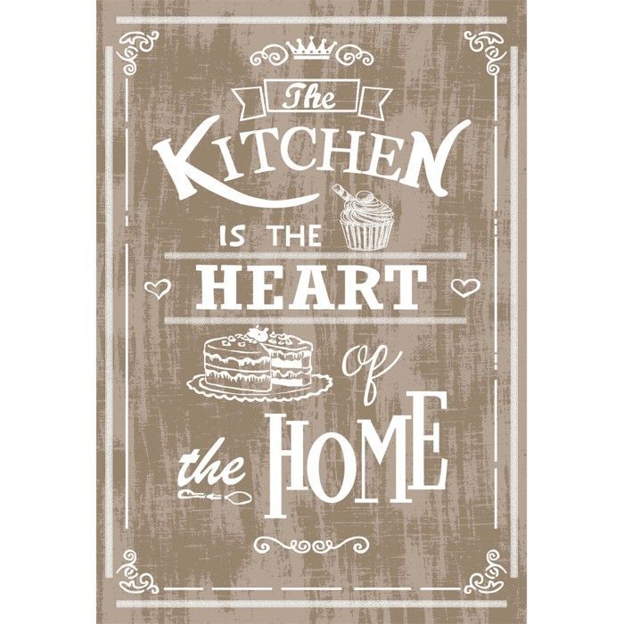 Alfombrilla de cocina - Mani Textile - COCINA - Beige - 50x120 cm - Antideslizante - Lavable a máquina