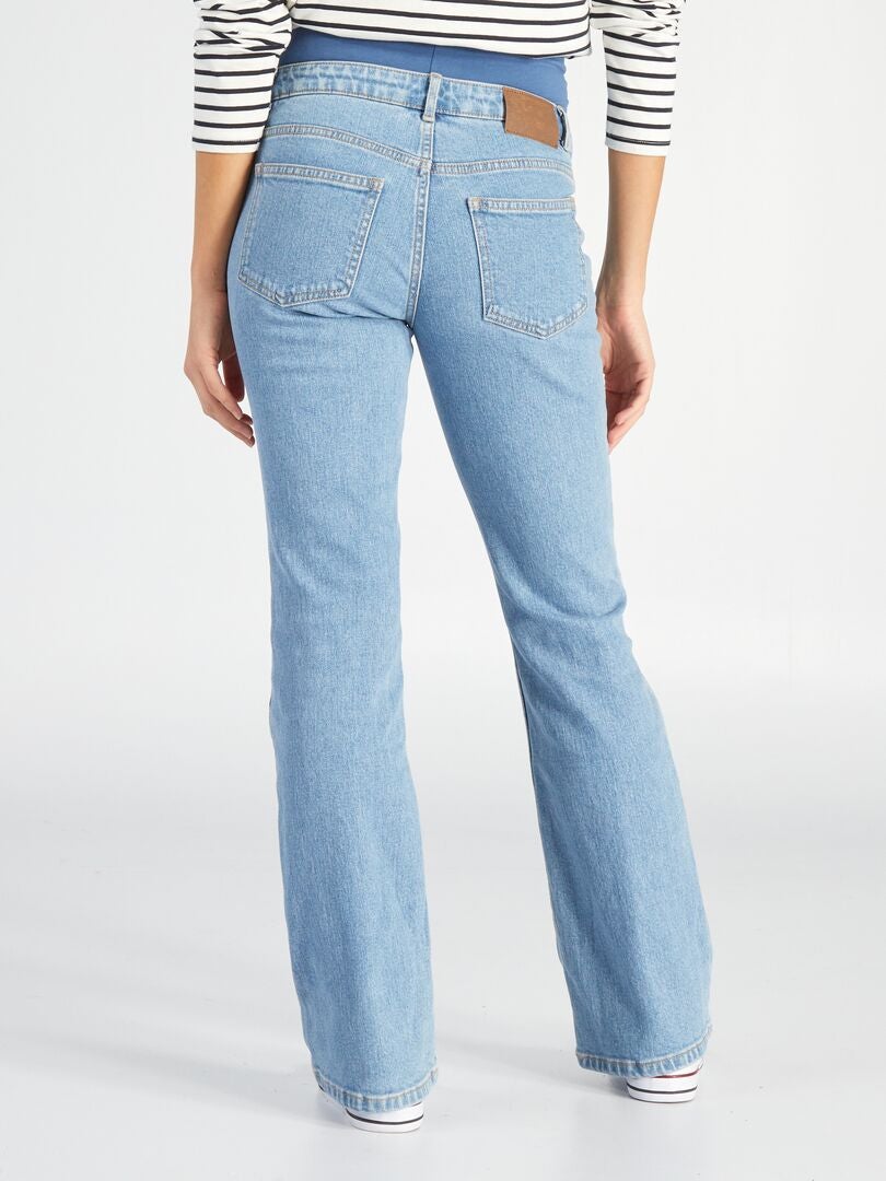 Uitlopende zwangerschapsjeans - BLAUW