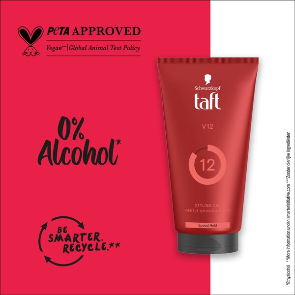 Taft V12 12-es szintű hajzselé<br>150ml
