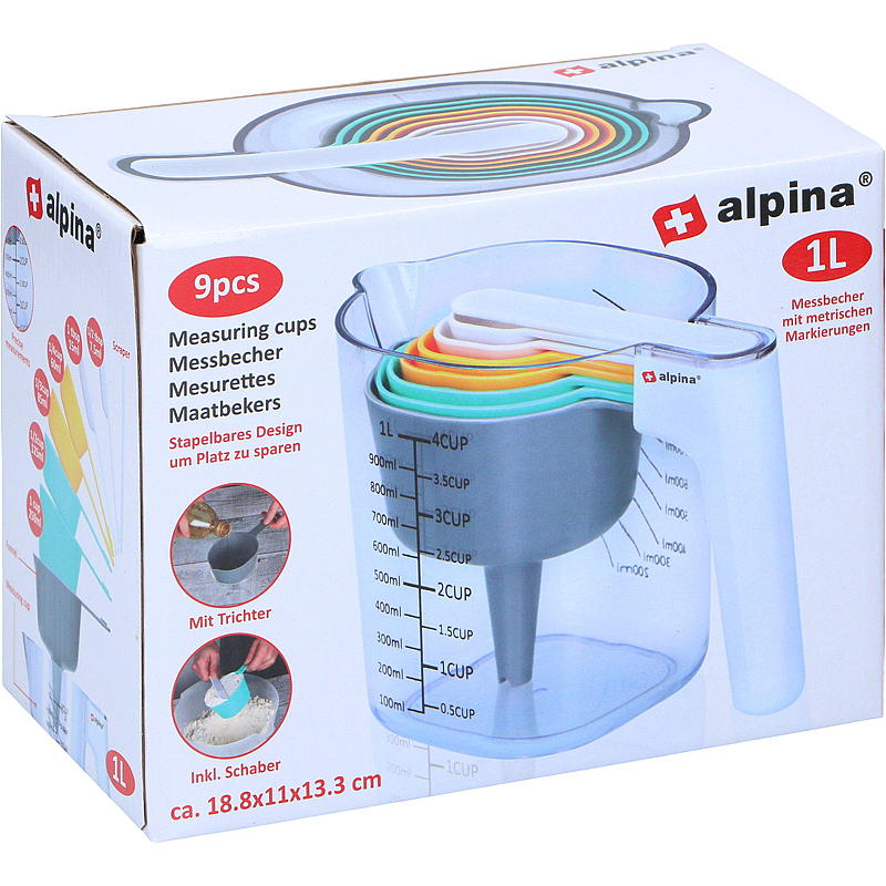 Alpina Mätkoppset 9 delar med sked, Alpina