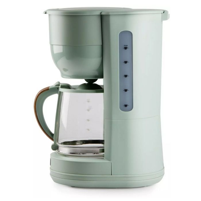 Cafetière filtre - DOMO - DO755K - 10 tasses - 1000 W - Poignée effet bois