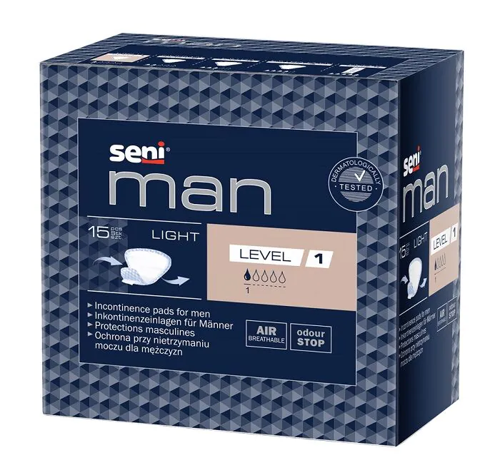 Seni Man Light Level 1, Wkładki urologiczne dla mężczyzn