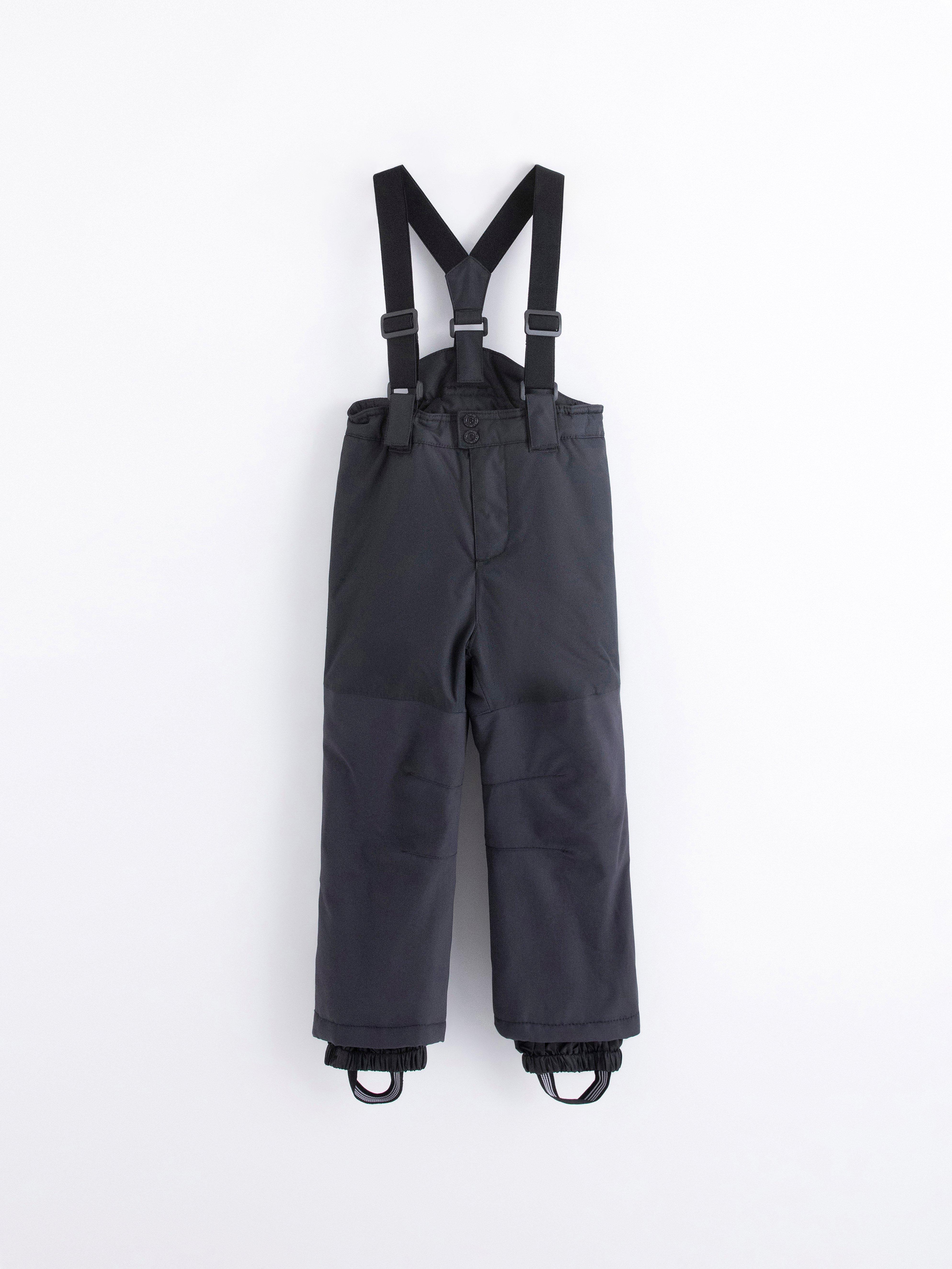 Pantalones de esquí con tirantes negros