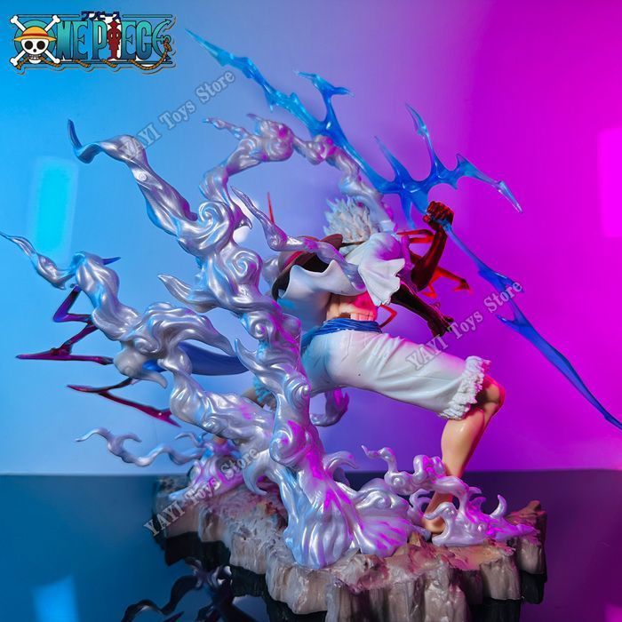 One Piece Anime Figure Monkey D. Luffy Gear 5 PVC Statue Action Figures 28cm