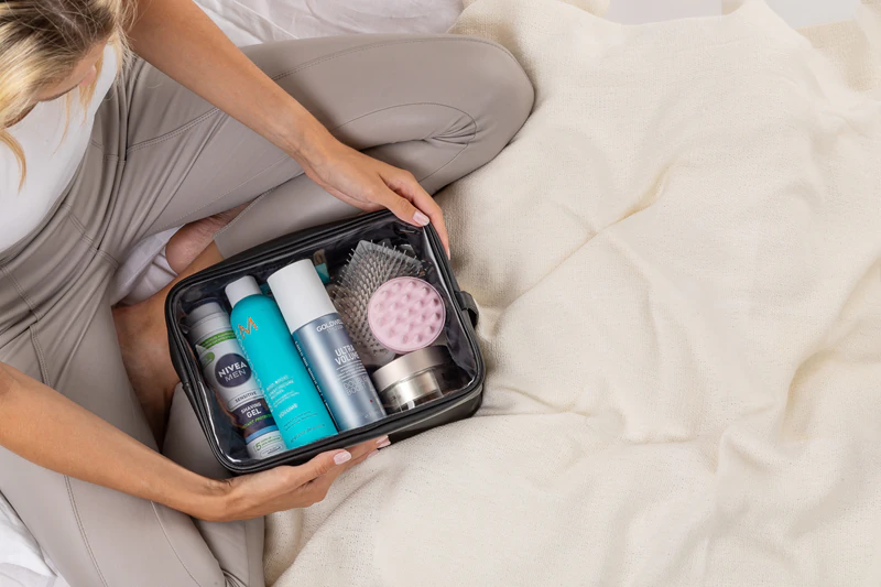 Priehľadná kozmetická taštička Notino Travel Collection Extra Large Clear Organizer
