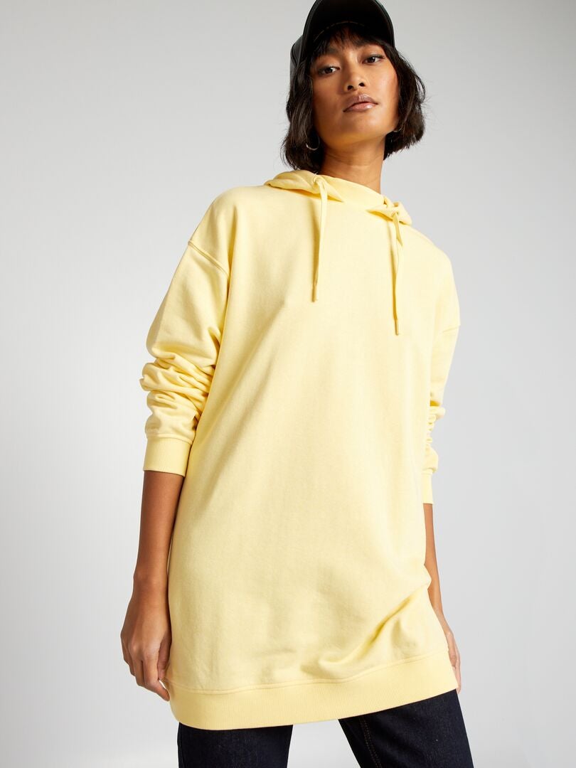 Lichtgewicht hoodie - GEEL