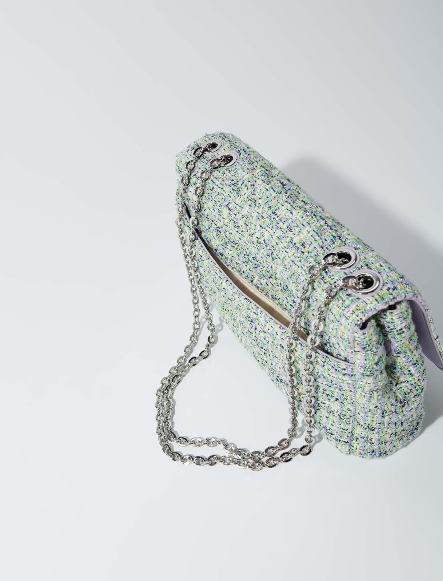 Clover Tweed Chain Bag - Multicolor