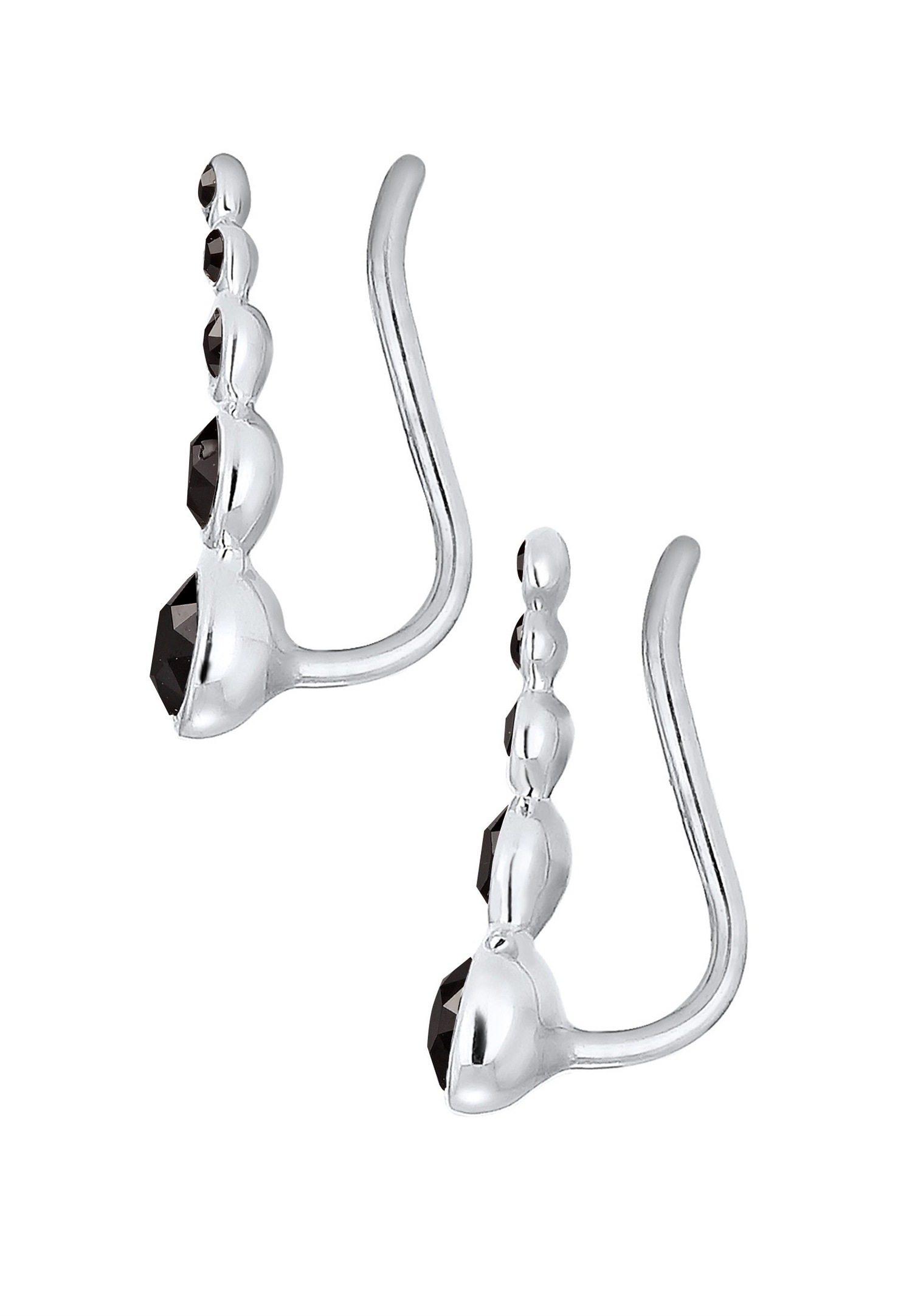 Elli Femmes Earcuff Geo avec cristaux en argent sterling 925