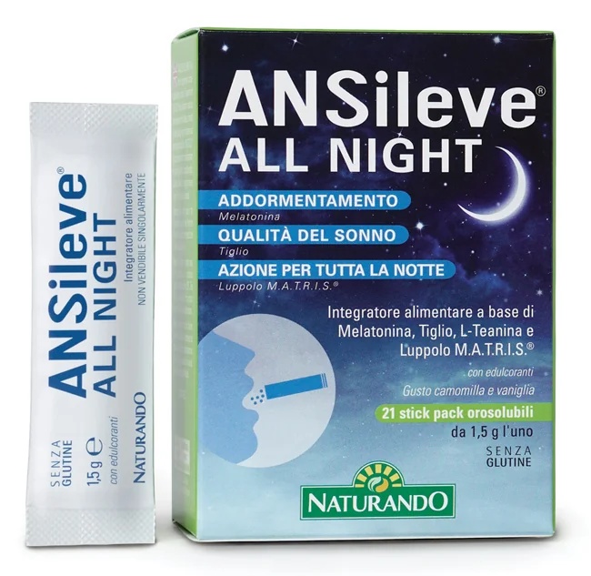 NATURANDO Ansileve All Night Pacote com 21 unidades