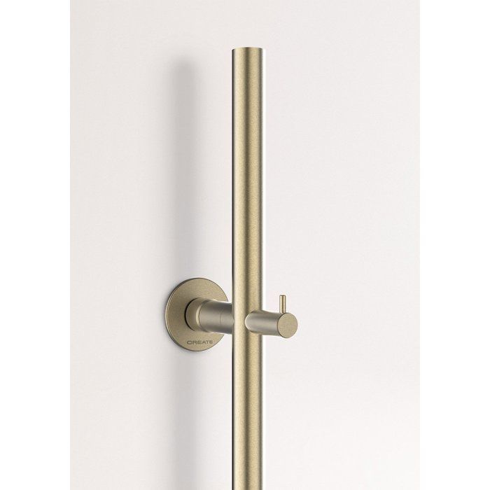 Elektrischer Handtuchwärmer - Create - 1-Stab - Gebürstetes Gold - 60 W/120 W