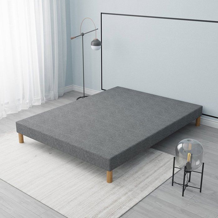 Sommier Tapissier FIRST Gris 160x200 cm
