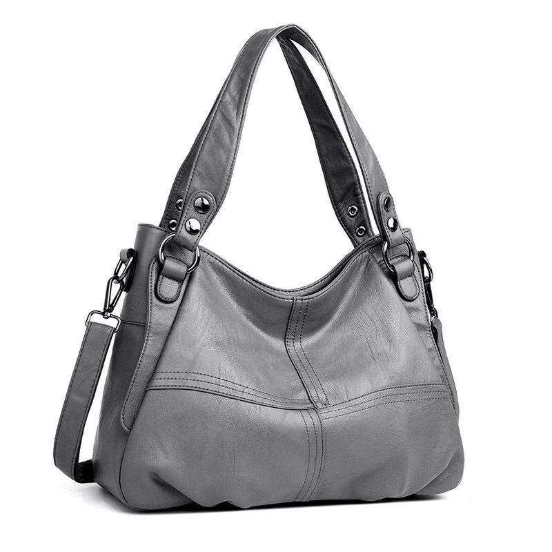 Sacs en cuir véritable pour femmes, grands sacs en cuir de créateurs pour femmes, grands sacs en coton pour femmes, sac bandoulière de luxe A00, collection 2019