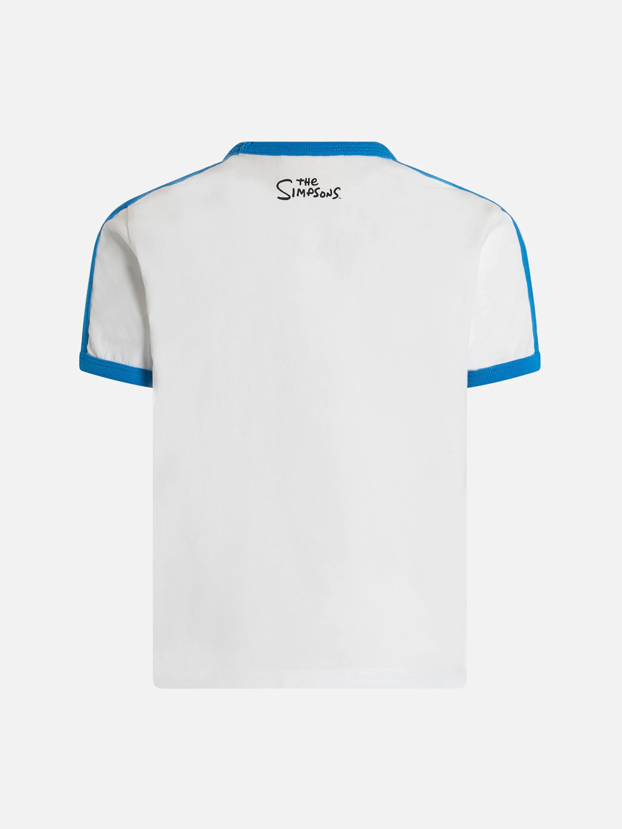 Dean Jr. wit katoenen T-shirt voor jongens met Bart S-print en borduurwerk