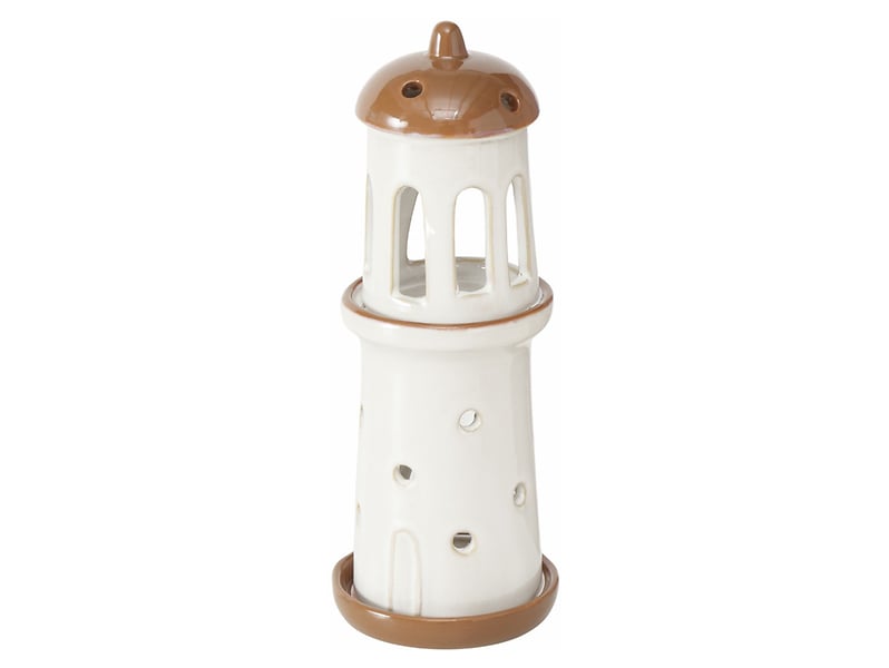 Świecznik ceramiczny Skyo na 2 tealighty 20 cm ecru