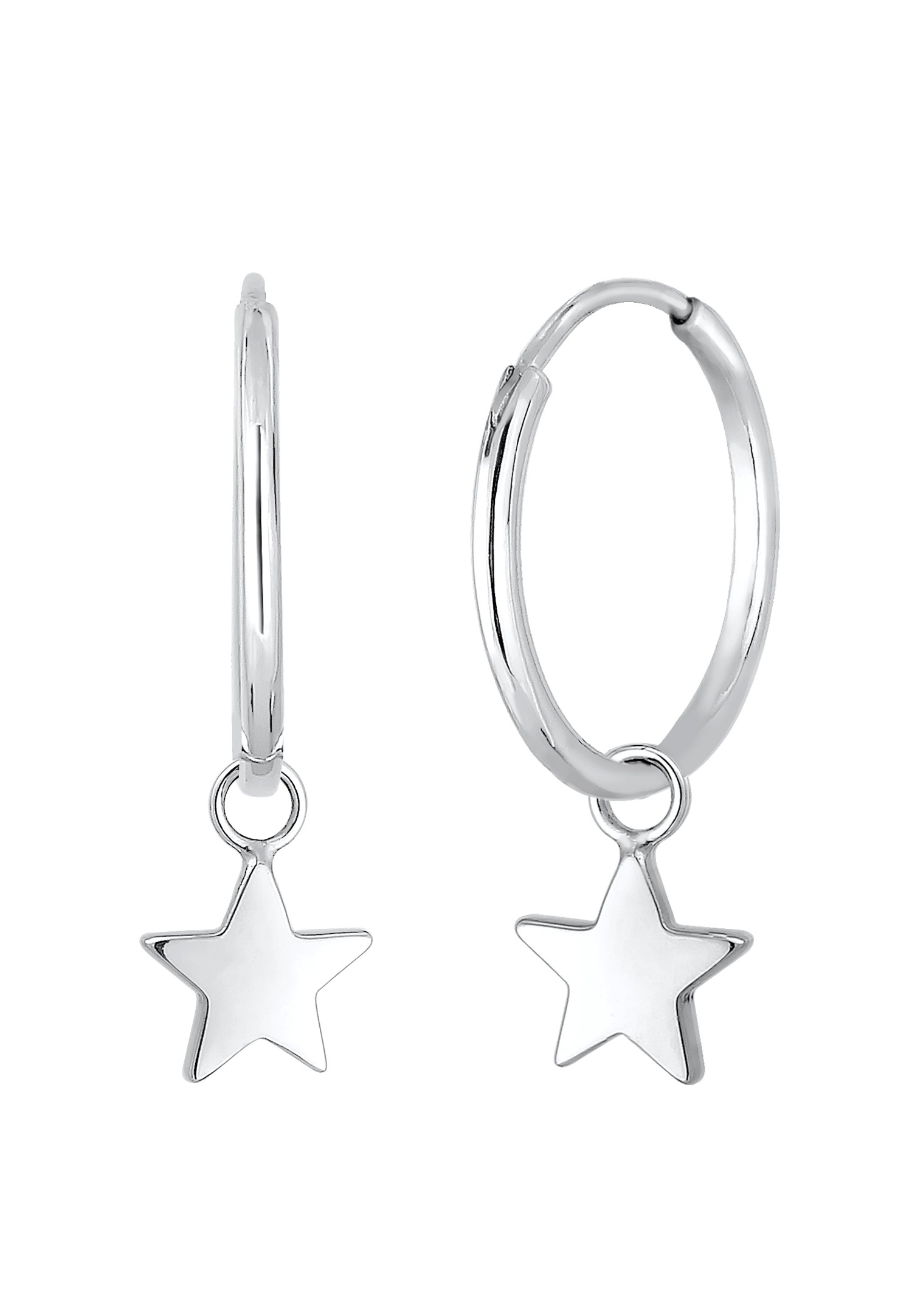 Elli Femme Pendentif Créole Étoile Ludique en Argent Sterling 925