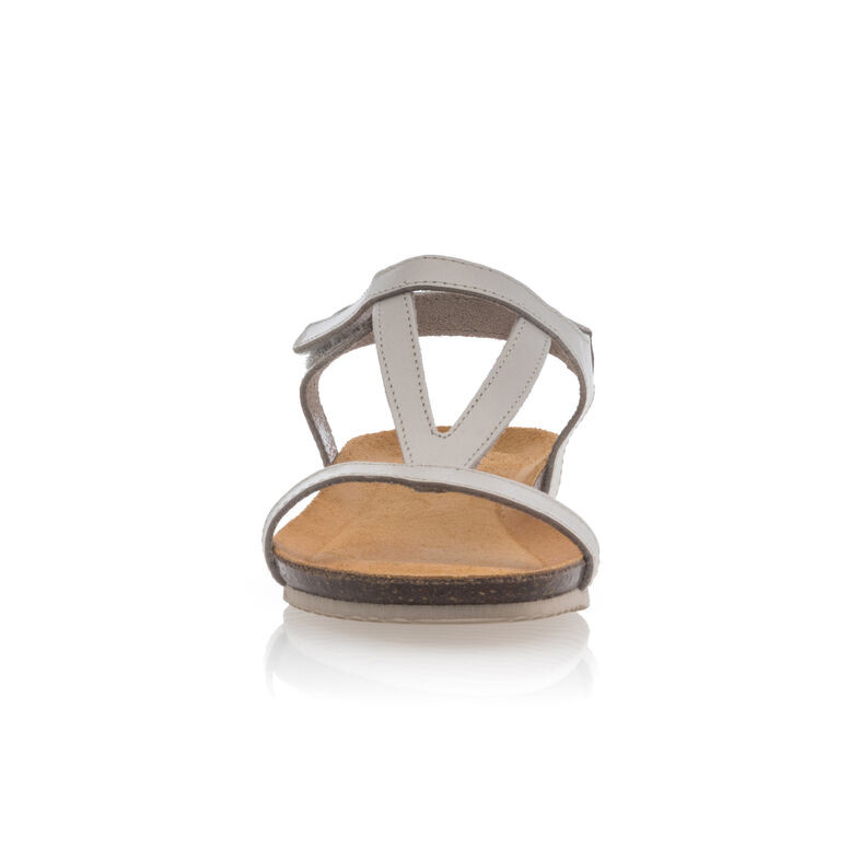 Sandalias beige para mujer / Zapatos de punta abierta