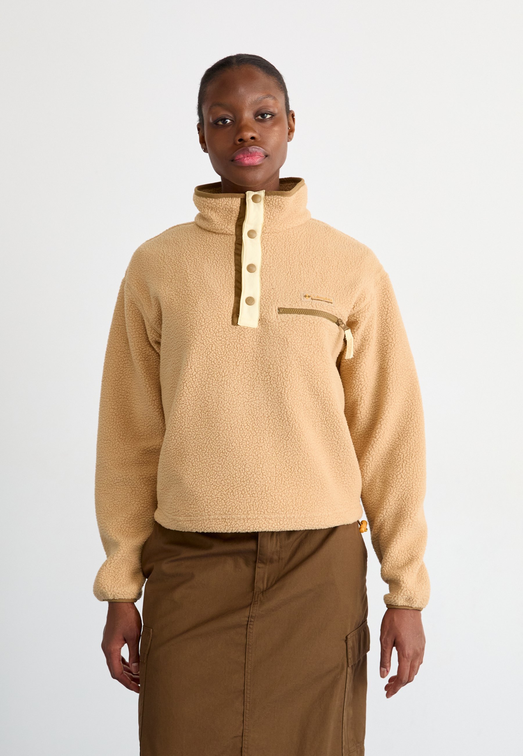 Columbia HELVETIA™ II CROPPED HALF SNAP - Pulover din fleece - canoe