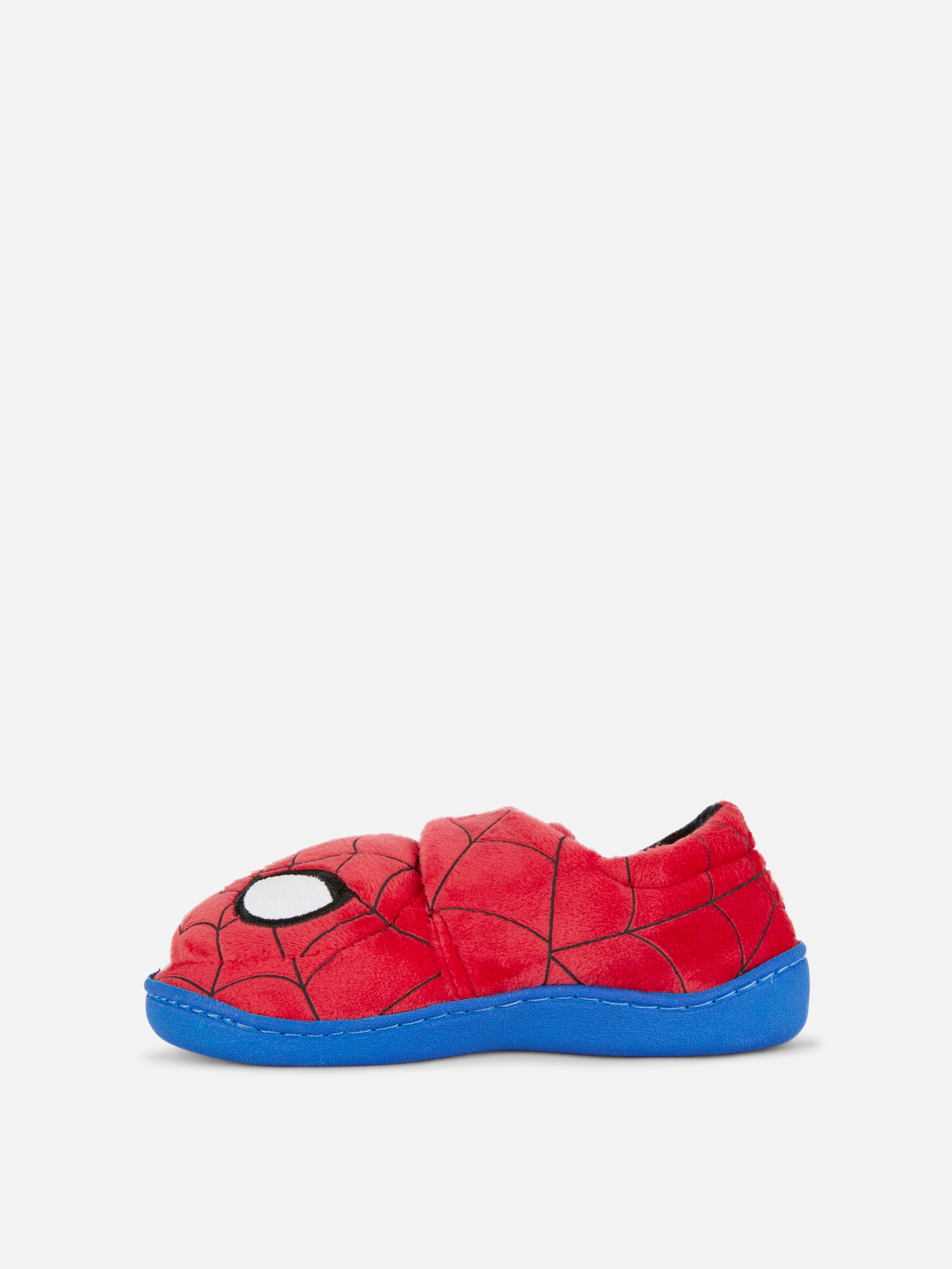 Papuci MARVEL Spider-Man cu talpă tip cupă. Acești papuci Marvel au baretă cu închidere automată și detalii brodate cu Spider-Man.