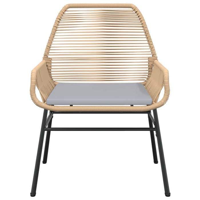 Conjunto de comedor de jardín en poliratán - vidaXL - 7 piezas - Mesa 200x100x74 cm - Sillas 57x60x86 cm