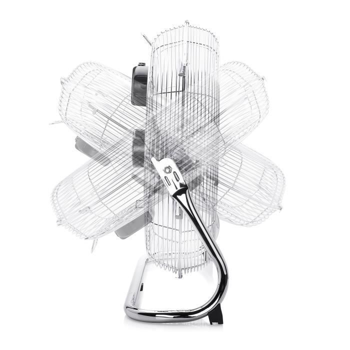 Ventilatore da pavimento in metallo TRISTAR VE-5885 Ø50 cm - 140 watt - 3 velocità - Inclinabile - Grigio