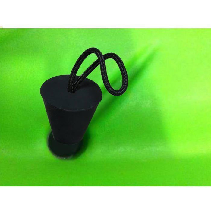 Universelles Kajak-Ablaufstopfen-Set – Schwarz – 4er-Pack