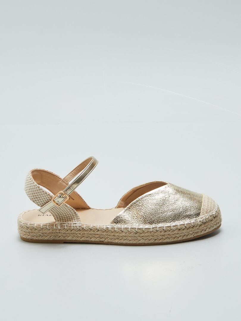 Sandálias Espadrille Fechadas - AMARELA