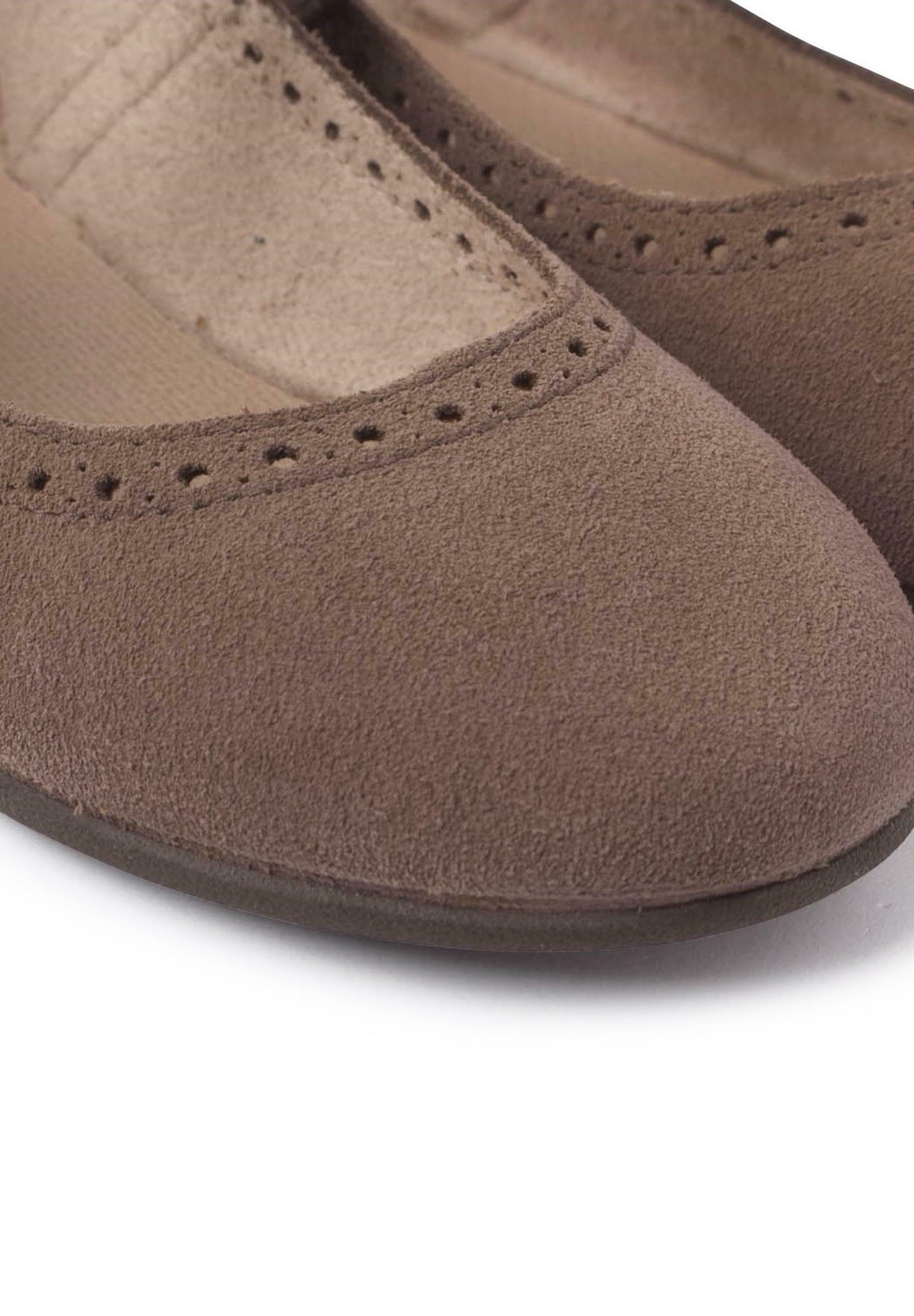 Scarpine Pisamonas con fibbia fine e perforate - per neonati - color tortora