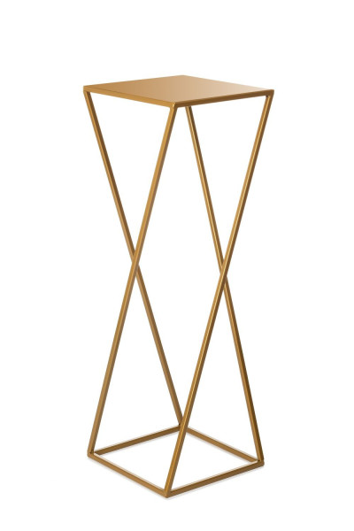 Kwietnik nowoczesny złotym stojący 70 cm