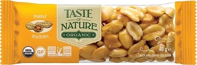 WINDOW TO HEAVEN Barre de cacahuètes végétalienne bio Taste of Nature 40 g à haute teneur en fibres