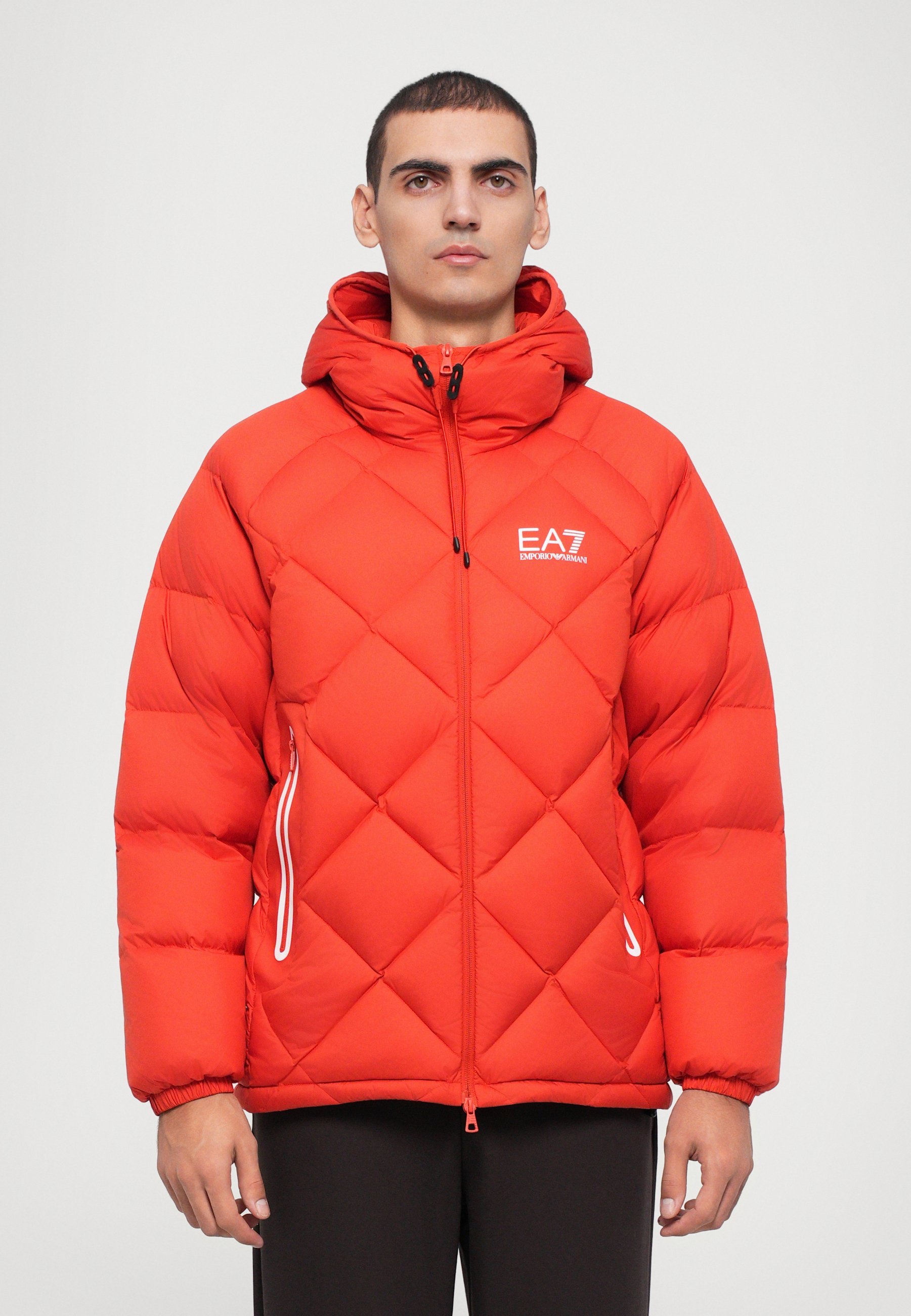 EA7 Emporio Armani MOUNTAIN QUILTED JACKET - Pūkinė striukė - išlydytos lava spalvos